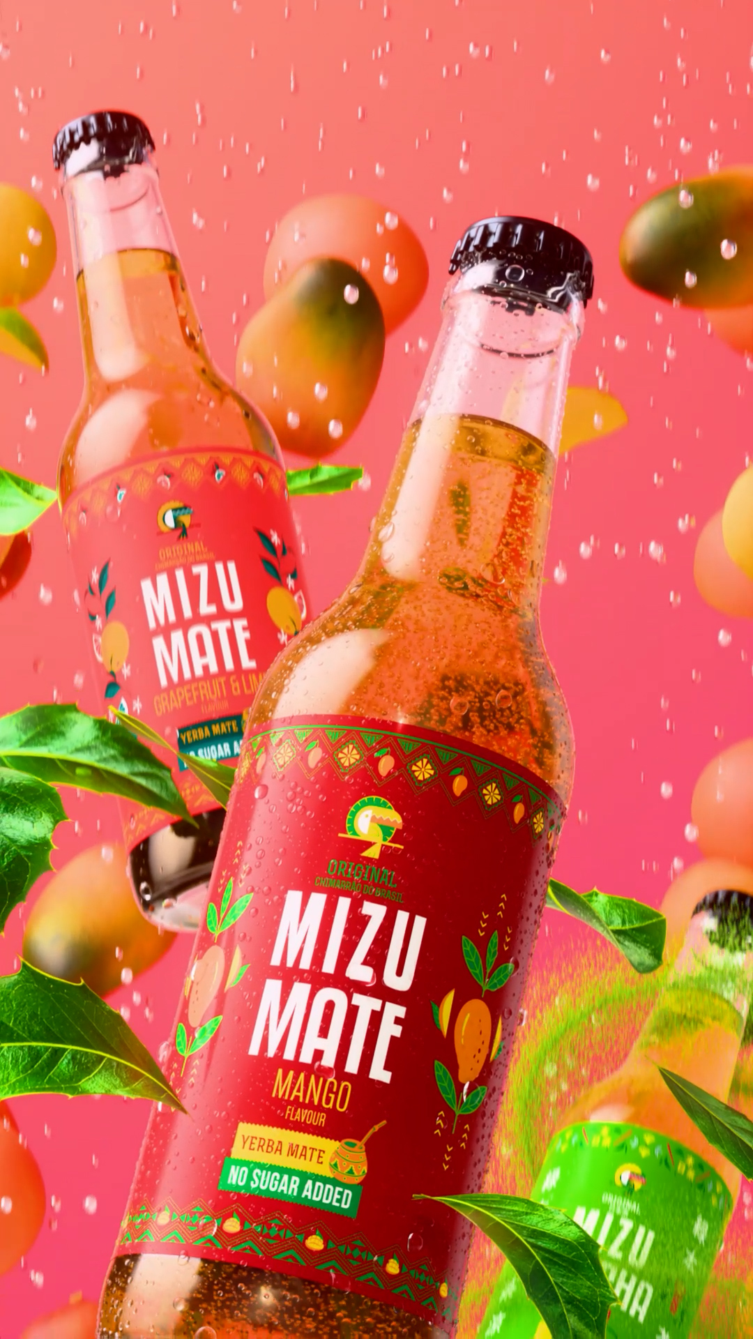 Two bottles 3D still